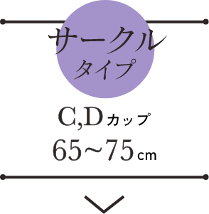 サークルタイプ C,Dカップ 65〜75cm